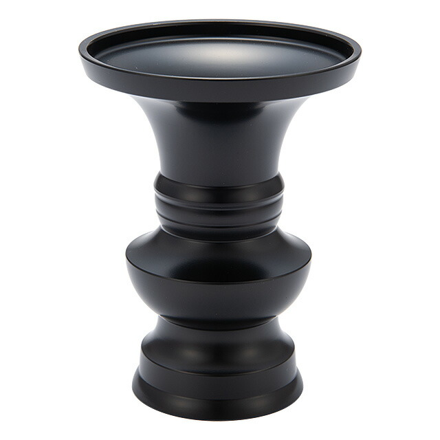 楽天市場】花立 花瓶 真鍮製 上丸花立 色付 3.5号 黒茶色 日本製/仏具