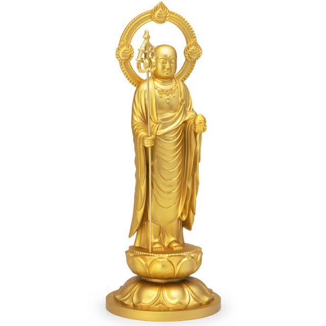 地蔵菩薩 合金鉄製 21cm 牧田秀抜さ片雲述作 クオンティティさ21cm 素8cm 送料無料 仏具 Gold Gold ゴールド 仏像 お地蔵あり方 お地蔵さま 合金製金メッキ 金色 Cannes Encheres Com