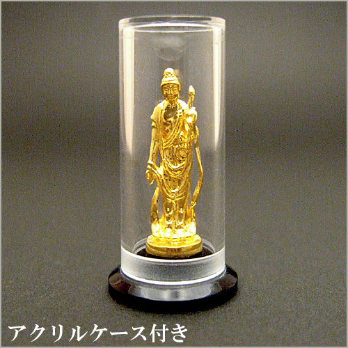 【楽天市場】純金製ミニ仏像 千手観音菩薩(子年生まれ) 高さ 2.3cm 【送料無料】【仏具 gold GOLD ゴールド 仏像 千手観音菩薩