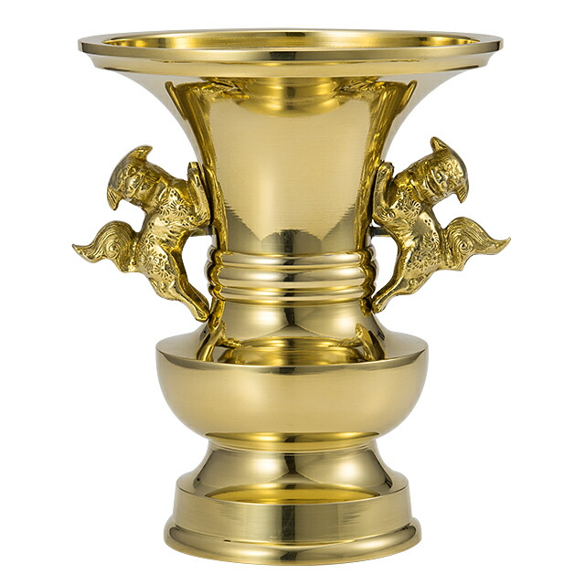 楽天市場】【寺院用仏具】獅子掛中口 火立(ローソク立て・燭台) 磨き 5