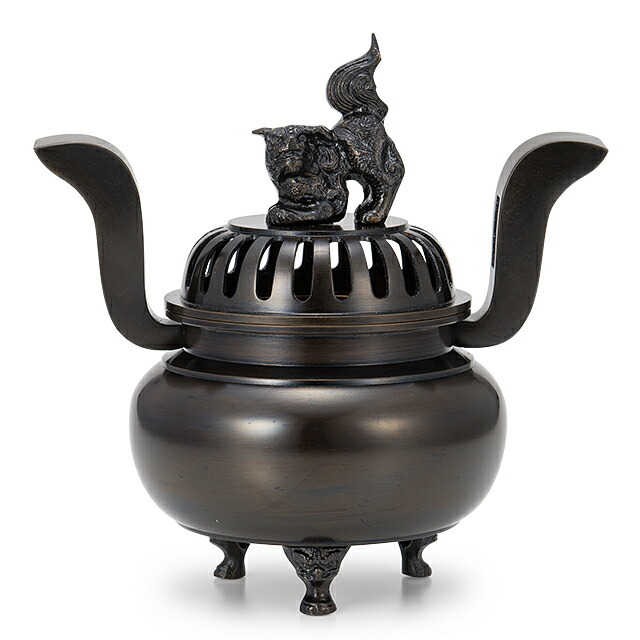 楽天市場】【寺院用仏具】獅子掛中口 香炉 磨き 5寸付 胴径13.8