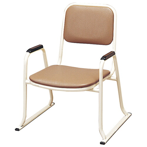【寺院用仏具】肘付本堂用お詣り椅子 SH-300E （スチールパイプ製） 巾52cm×奥行49cm 【送料無料】【お盆用品 仏具 お彼岸 寺院用椅子 本堂椅子 寺院仏具 日本製 国産品】