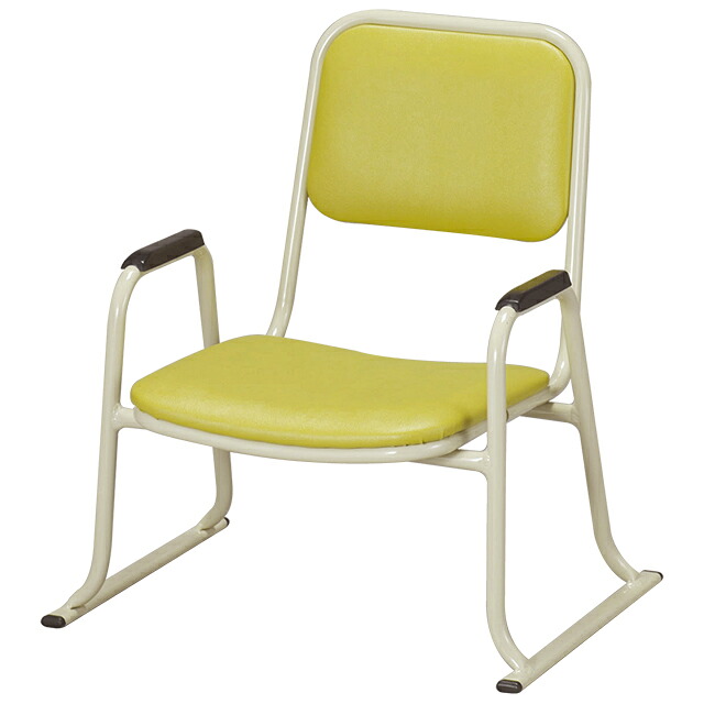 【寺院用仏具】肘付本堂用お詣り椅子 AL-260E 軽量（アルミ製） 巾53cm&times;奥行48cm【送料無料】【お盆用品 仏具 お彼岸 寺院用椅子 本堂椅子 寺院仏具 日本製 国産品】｜仏壇 盆提灯 数珠の仏壇屋滝田商店