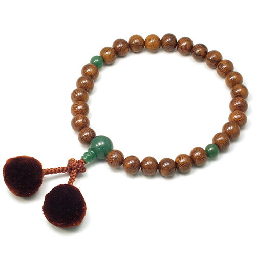 男士念珠铁刀木 ind 双小脚踏破剪裁 27 珠 11 毫米玉丝梵天束