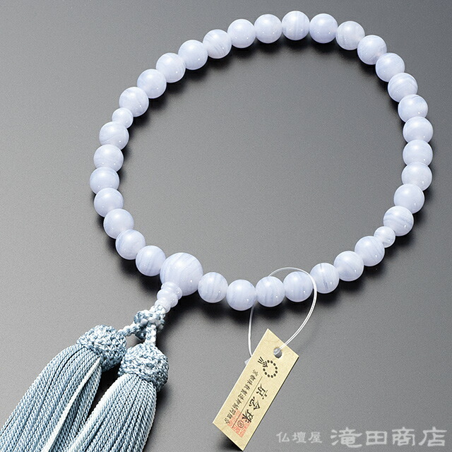 楽天市場】【数珠袋付き】 数珠 女性用 淡水パール(グレーカラー) 本