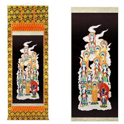 肉筆仏画　月天（がってん）掛軸　蓮華仏画工房作 肉筆仏画 月天（がってん）掛軸 蓮華仏画工房作 絵画