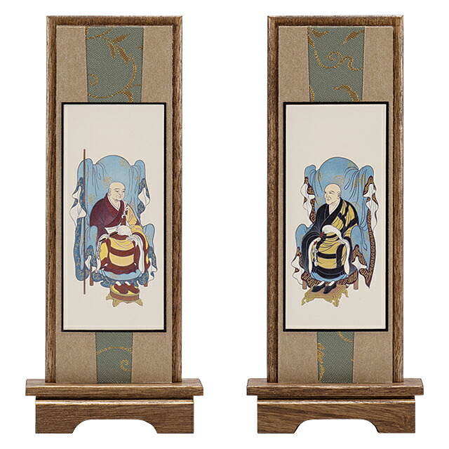 楽天市場】スタンド掛軸 浄土宗の脇掛 善導大師・法然上人 中 高さ27.2