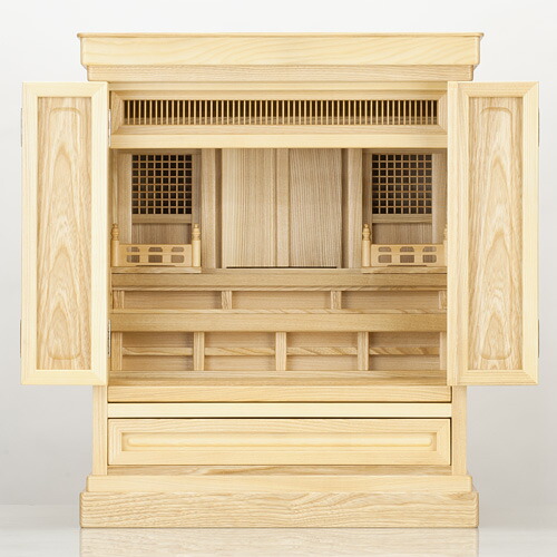 祖霊舎 神徒壇 上置き型 20号(内欄間) 日本製 高さ62cm×巾51cm 【送料無料】【神具 御霊舎 祭壇宮 コンパクト ミニ 祖霊舎 神徒壇 霊璽 御霊代 お宮 神道 国産品】