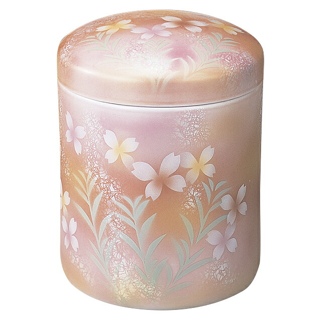 壺　九谷桃仙　台付き 楽天市場】骨壷（骨壺） 九谷焼 華 7寸 高さ約24.5cm×胴径約21.2