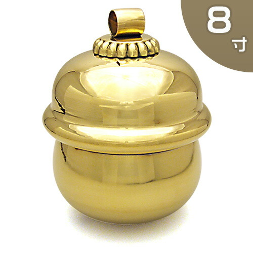 楽天市場】【 伊勢 宮忠 】【 本坪鈴 8寸 栓差 】直径24cm 神棚 神具