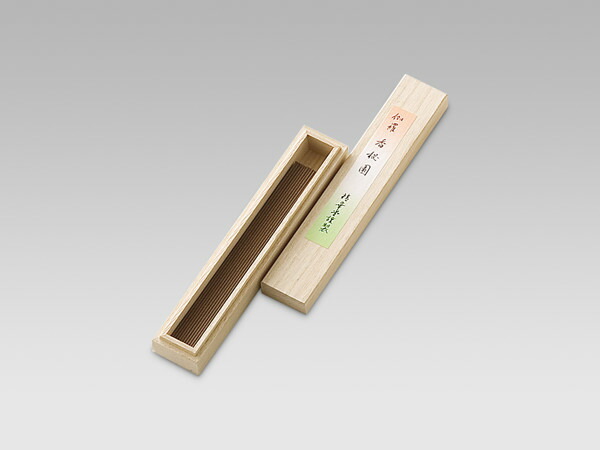 《奥深い伽羅の香り》【高級線香 銘香 伽羅 精華堂】【進物 御霊前 御供 香木 お供物 中寸 165ミリ】伽羅 香秘園(中寸 バラ 桐箱)|e-Butudan/現代仏壇・お香・数珠