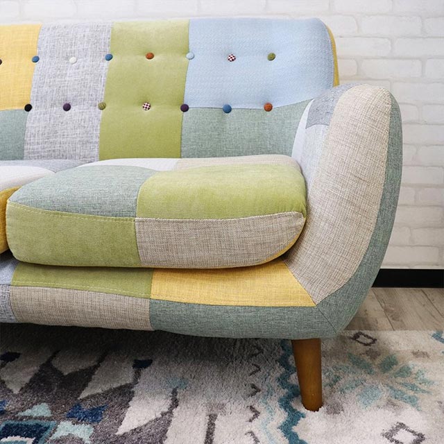 ソファ ソファー 二人掛け 2人掛け 二人掛けソファ 2人掛けソファ おしゃれ 安い 北欧 パッチワーク パッチワークソファ かわいい Mysteelroof Com