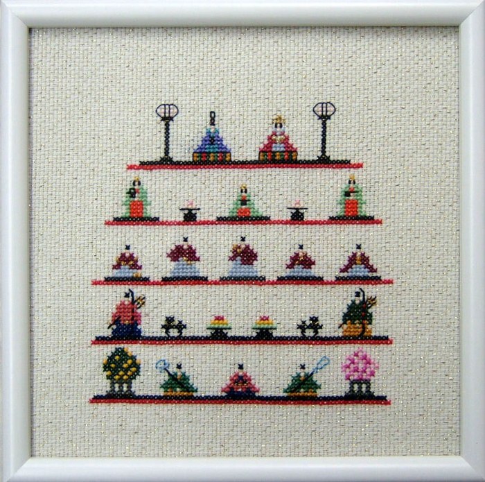 楽天市場】フレメ クロスステッチ刺繍キット ひな祭り お雛様