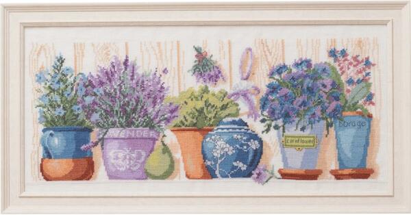 楽天市場】DMC『LAVENDER POTS《ラベンダーポット》』クロスステッチ