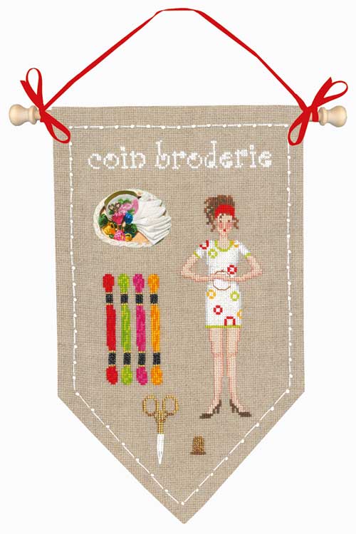 【ル ボヌール デ ダム】刺繍キット 5068 Coin Broderie　刺繍　【HLS_DU】