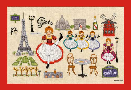 【ル ボヌール デ 防波堤】刺しゅう一揃いの道具 1139 Bonjour Paris  ボンワット秒 光の都市 【貨物輸送無料】 【HLS_DU】