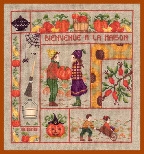 【ル・ボヌール・デ・ダム】刺繍キット 2659 Welcome-October 10月【送料無料】 【HLS_DU】