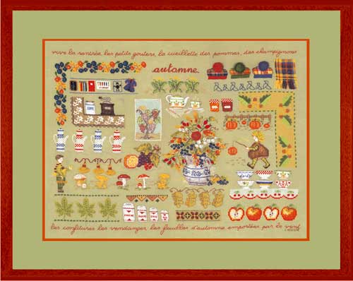 【ル ボヌール デ 防波堤】刺しゅう一揃いの道具 1132 Automne 秋 【貨物輸送無料】 【HLS_DU】