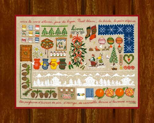 【ル ボヌール デ 防波堤】刺しゅう一揃いの道具 1134 Hiver 冬 【貨物輸送無料】【HLS_DU】