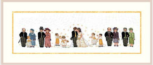 【ボヌール デ ダム】刺繍キット 3616 The complete wedding embroidery 結婚式　【送料無料】