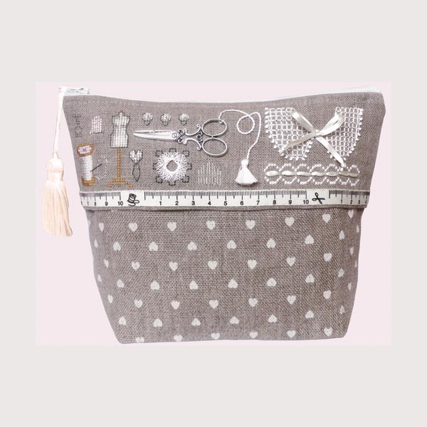 【ル ボヌール デ ダム】刺繍キット 9042 Pochette White Couture ホワイトクチュール ポシェット （半製品） 【HLS_DU】