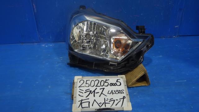 【中古】中古部品 ミライース LA350S 右ﾍｯﾄﾞﾗﾝﾌﾟ 【3330340100-250205000510800】