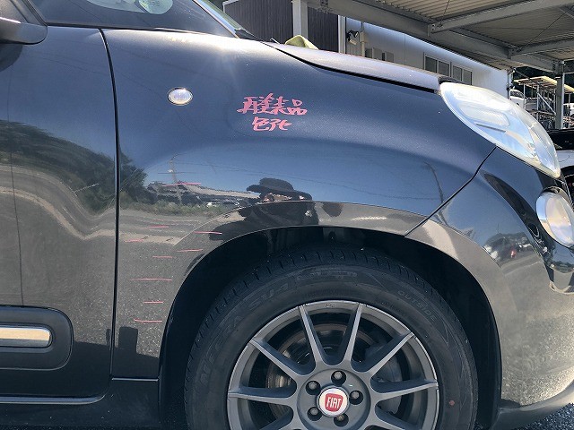 【中古】中古部品 フィアット 500 19909 右フロントフェンダー 【3310070100-0000Y0772110600】