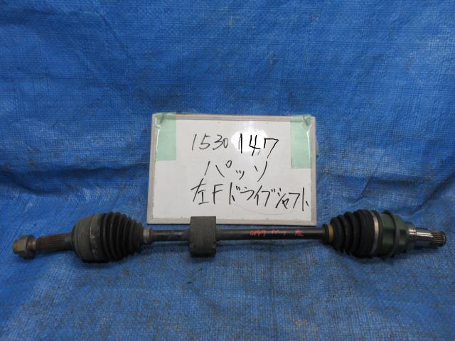 【中古】中古部品 パッソ KGC10 左ﾌﾛﾝﾄﾄﾞﾗｲﾌﾞｼｬﾌﾄ 【3310220100-001154004642200】