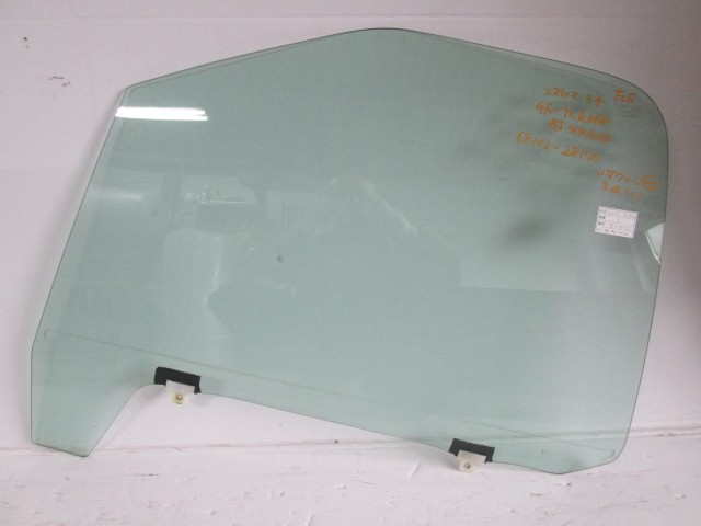 【中古】中古部品 エスティマ TCR10W 左ﾌﾛﾝﾄﾄﾞｱｶﾞﾗｽ 【3310160100-000004463413230】