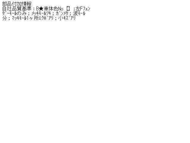 中古部品 ベンツ Sクラス 126120 左フロントフェンダー 数量限定セール 中古部品 ベンツ Sクラス 126120 左フロントフェンダー 数量限定セール