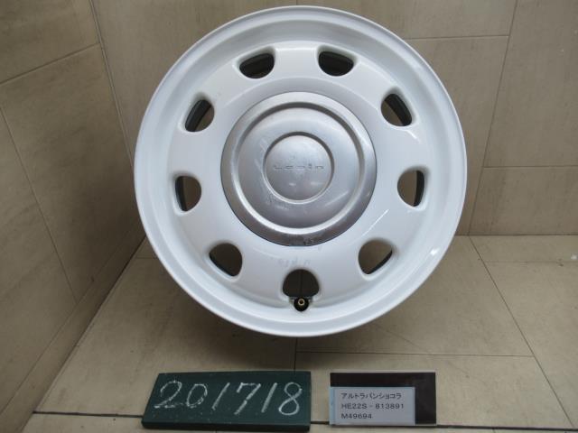 スズキ ラパン LC 純正アルミホイール ハーフホイールキャップ付 ラパン アルミホイールセット（14インチ）のアルミホイールハーフ
