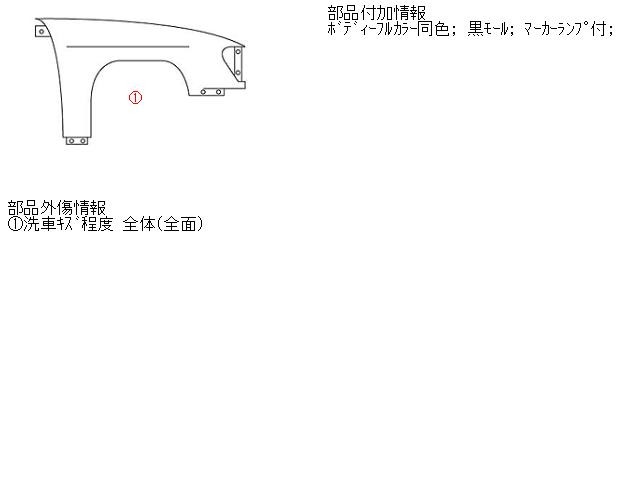 【中古】中古部品 ボルボ 70シリーズ SB5244W 右ﾌﾛﾝﾄﾌｪﾝﾀﾞｰ 【3330490100-001105149610600】