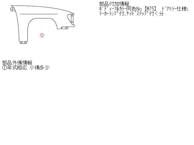 【中古】中古部品 レグナム EA3W 右ﾌﾛﾝﾄﾌｪﾝﾀﾞｰ 【3310160100-001118284610600】