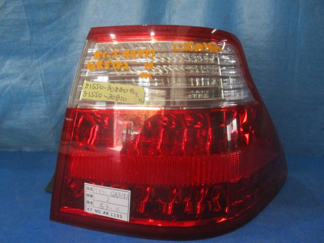 【中古】中古部品 クラウン GRS182 右ﾃｰﾙﾗﾝﾌﾟ 【3310160100-000004437715500】