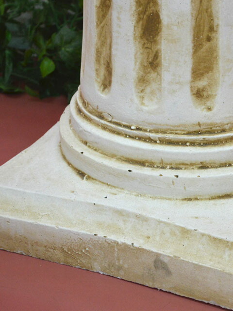 コラムスタンド 花台 屋外 アンティーク 送料無料 ローマ風 フラワースタンド 鉢置き おしゃれ 置物 ゴージャス コーナーテーブル 飾り台 玄関 コーナー 観葉 植物 置き台 ホワイト サイドテーブル 白 クラシック ガーデン オーナメント 薔薇 園芸 ガーデニング 円柱