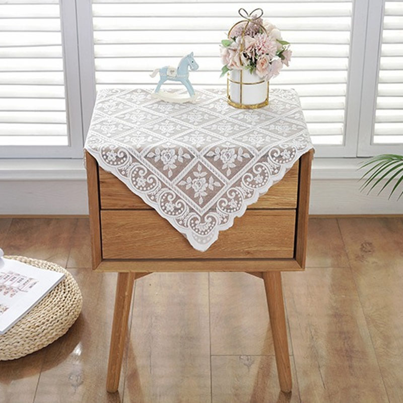 ハンドメイド テーブルクロス レッド×ホワイトレース 新品 js-562-02.jpg