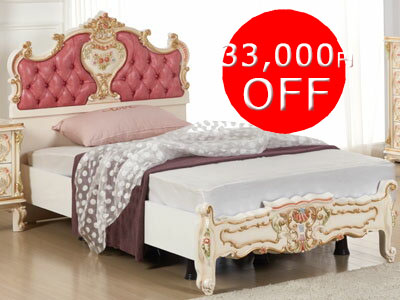 New Rococo Princess Single Bed Product Made In Elegant Style Color Pink Marriage Korea With The Rose Soundless And Stealthy Steps Mattress Of Rococo