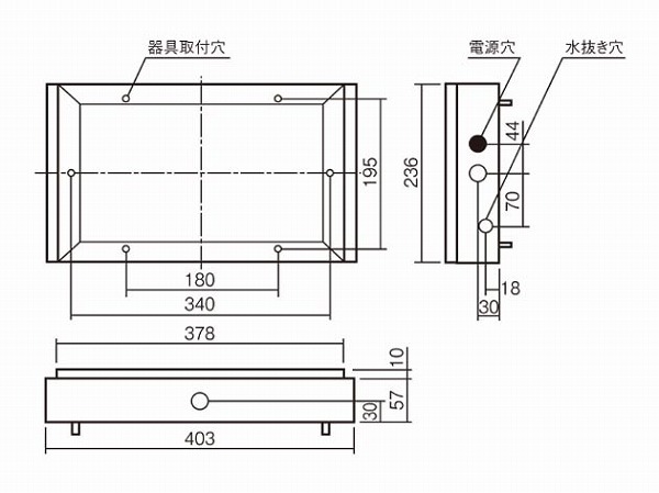 FK11726 パナソニック 誘導灯用 取付ボックス コンパクトスクエア用
