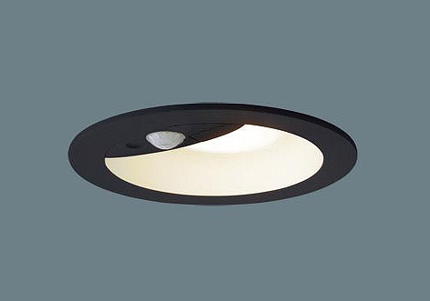LRDC3144VLE1 パナソニック 軒下用ダウンライト ブラック φ100 LED(温白色) センサー付 拡散|コネクト オンライン