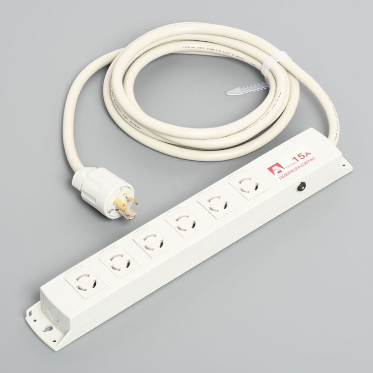 KC1210PT(5M) アメリカン電機 引掛OAタップ 5m サーキットプロテクター付 6コ口｜コネクト オンライン