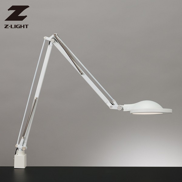 Zライト 山田照明 デスクライト Z-T70W ホワイト LED 電球色 ReN(レン) アーム 学習机 勉強 オフィス おしゃれ 目に優しい