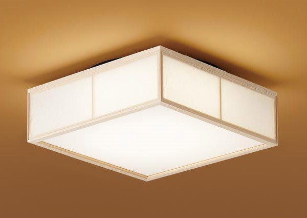 LGB53021LE1 パナソニック 和風小型シーリングライト 385角 白木 LED(電球色) 拡散 (LGB53011LE1 推奨)