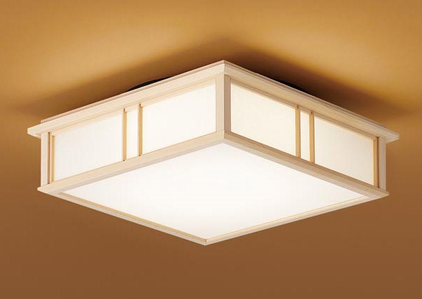 LGB53026LE1 パナソニック 和風小型シーリングライト 415角 白木 LED（電球色） 拡散 (LGB53016LE1 推奨)｜コネクト オンライン