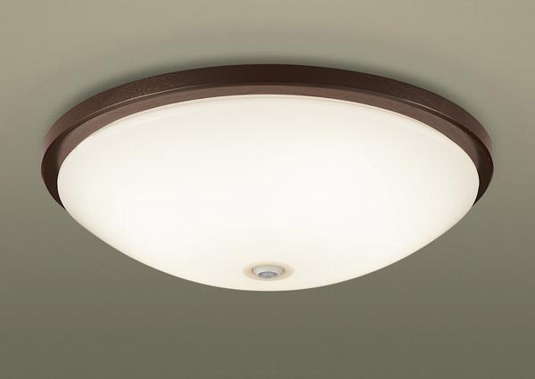 LGBC81045LE1 パナソニック 小型シーリングライト φ400 ウォールナット LED（温白色） 拡散 センサー付