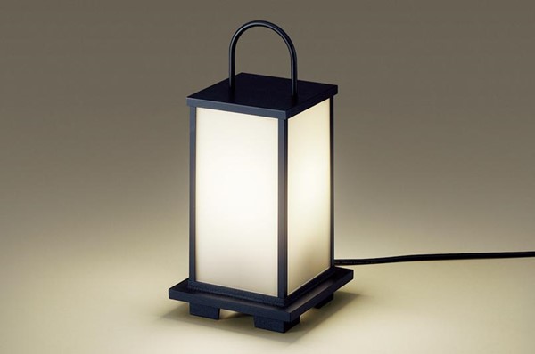 LGW45880F パナソニック 和風エントランスライト 屋外用スタンドライト ブラック LED(電球色) (LGW45880Z 後継)｜コネクト オンライン