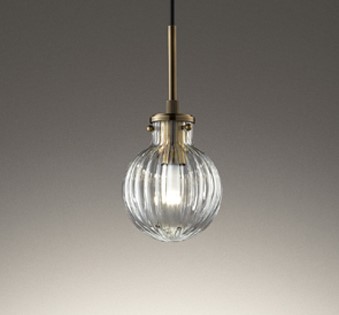 OP252477LD3 オーデリック ペンダントライト リブ入ガラス LED（電球色） (OP252477LD2 後継品)
