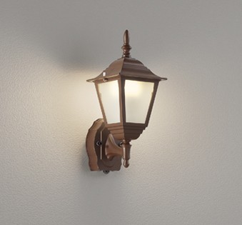 OG264323LCR オーデリック 屋外用ブラケットライト ブラウン LED(電球色) センサー付|コネクト オンライン