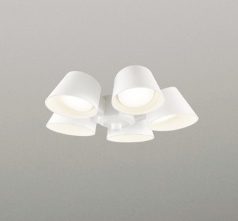 WF227WR オーデリック シーリングファン用シャンデリア WF054専用 5灯 ホワイト LED(温白色) ～6畳