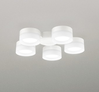 WF298NR オーデリック シーリングファン用シャンデリア 5灯 ホワイト LED(昼白色) ～6畳