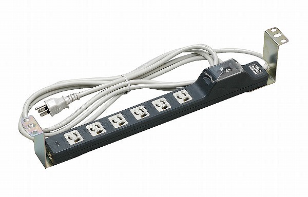 MR7734TJ3 明工社 ブレーカ搭載形 19コ口抜け止め接地コンセント 15A漏電ブレーカ付 VCTF 3m|コネクト オンライン
